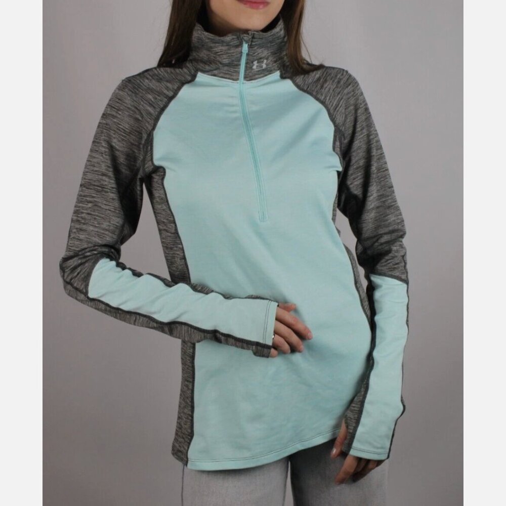 Under Armour Women's Coldgear 1/2 Zip Long Sleeve Pullover Top